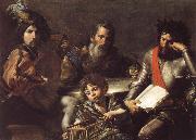 VALENTIN DE BOULOGNE The Four Ages of Man oil on canvas